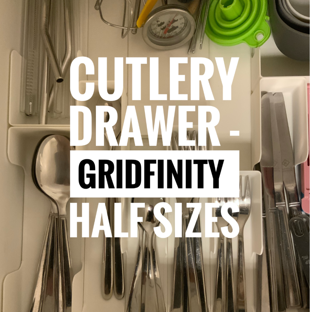 گریدفینیتی آشپزخانه کشو نیم — Gridfinity Kitchen Drawer (half sizes)