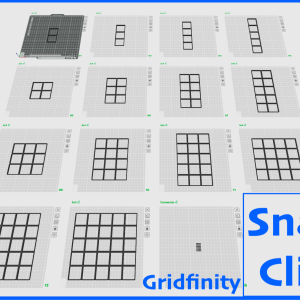گریدفینیتی پایه سیستم — Gridfinity base SnapClip System