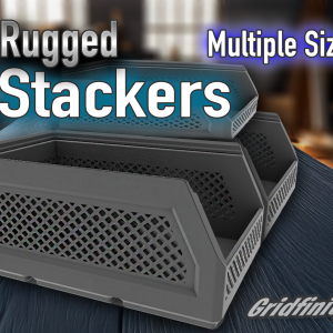 مقاوم گریدفینیتی ذخیرهسازی بینها — Rugged Stackers - Gridfinity Storage Bins