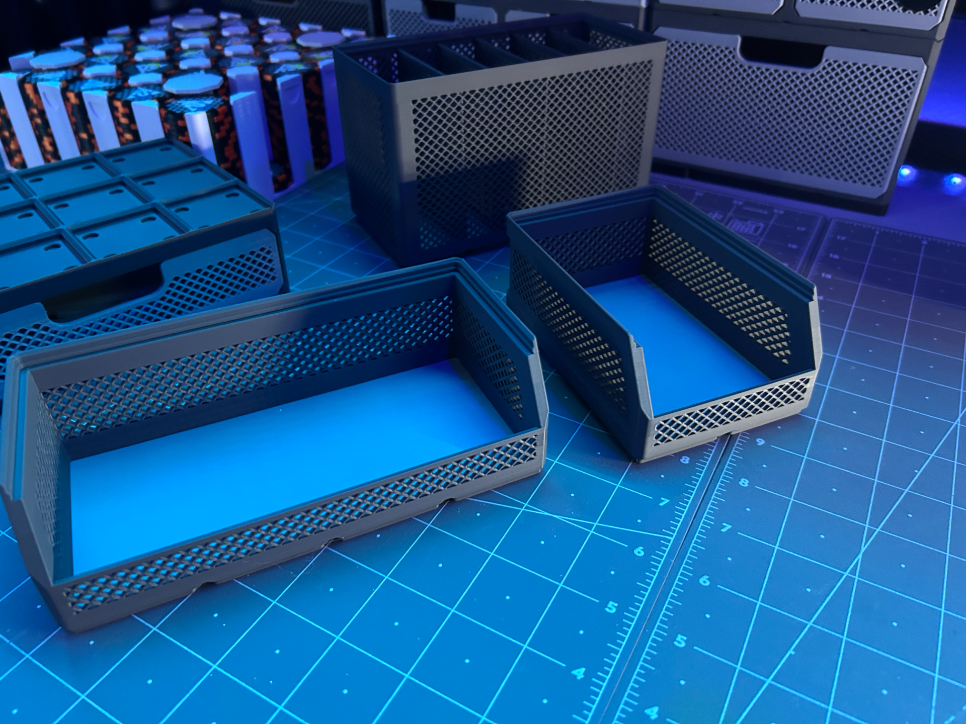 مقاوم گریدفینیتی ذخیرهسازی بینها — Rugged Stackers - Gridfinity Storage Bins