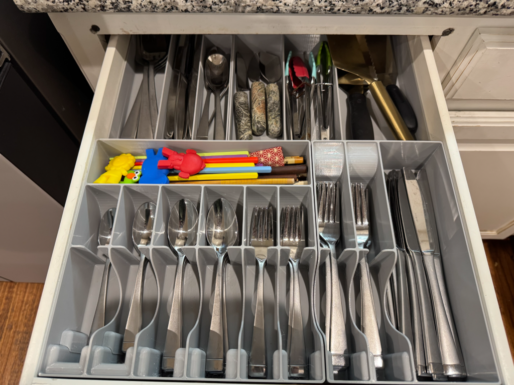 گریدفینیتی کشو نظم‌دهنده — Gridfinity Silverware Drawer Organizer
