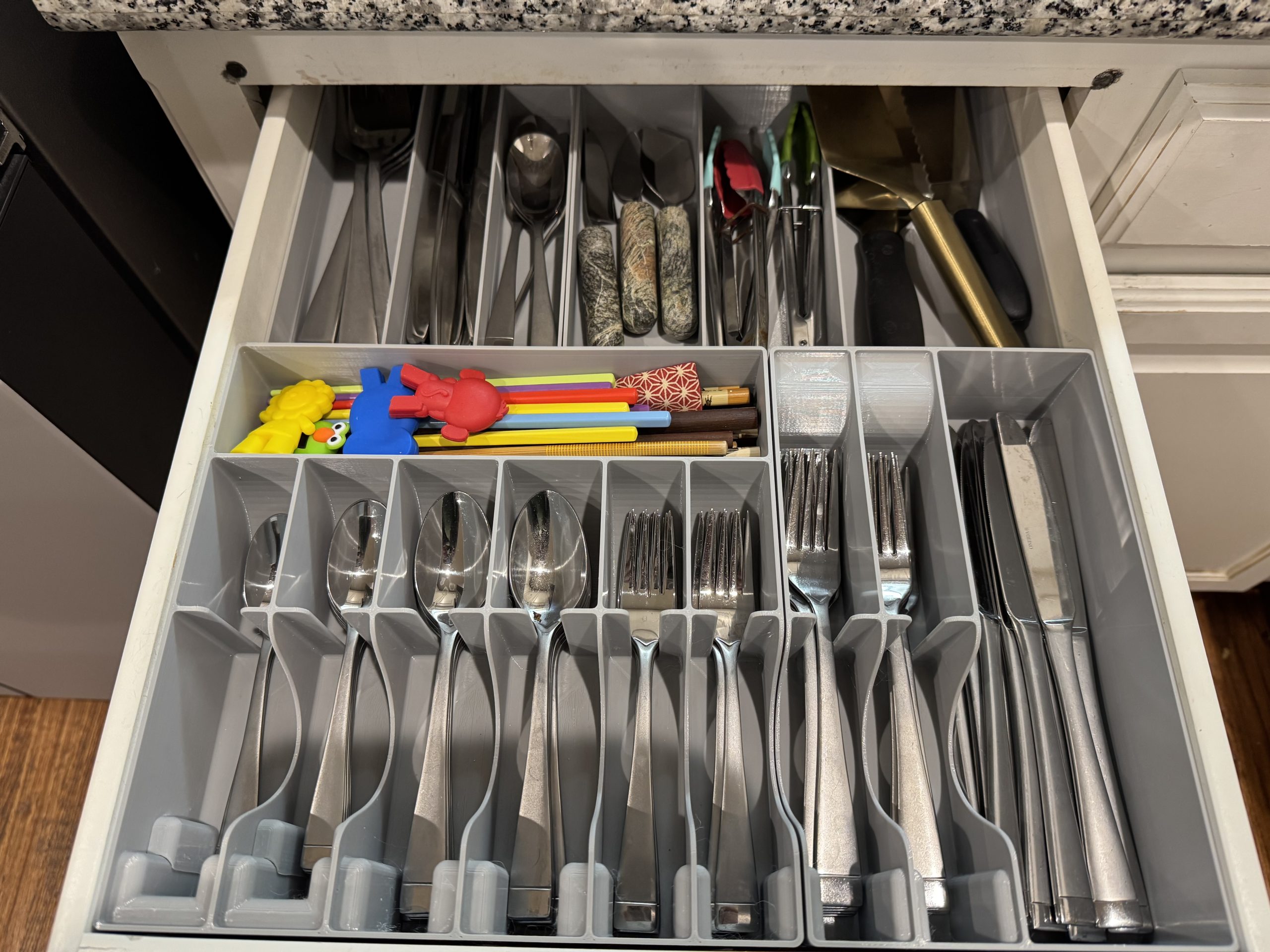 گریدفینیتی کشو نظمدهنده — Gridfinity Silverware Drawer Organizer