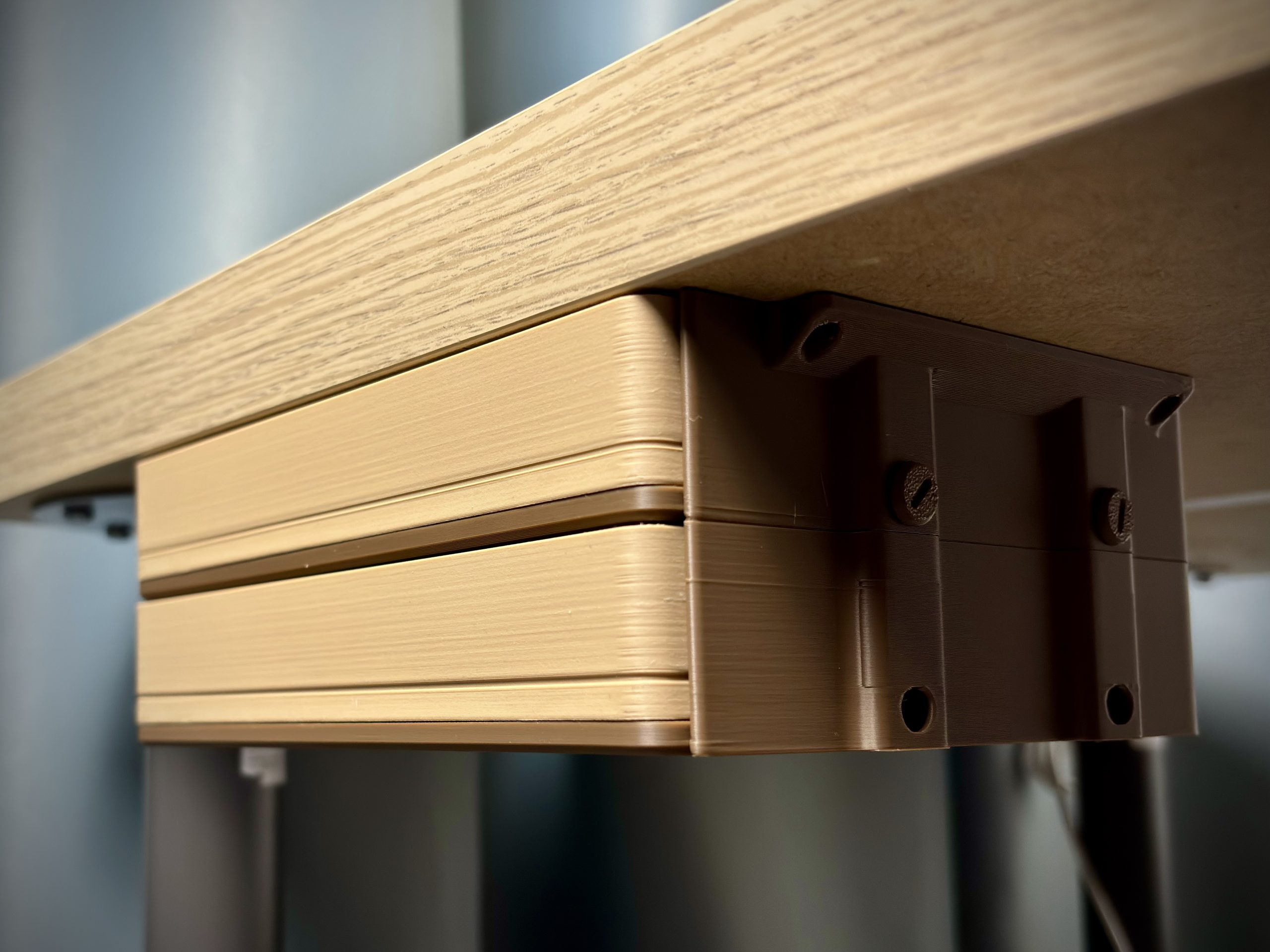 میز کشو ماژولار گریدفینیتی — Under Desk Drawer Modular | Push Lock| Gridfinity