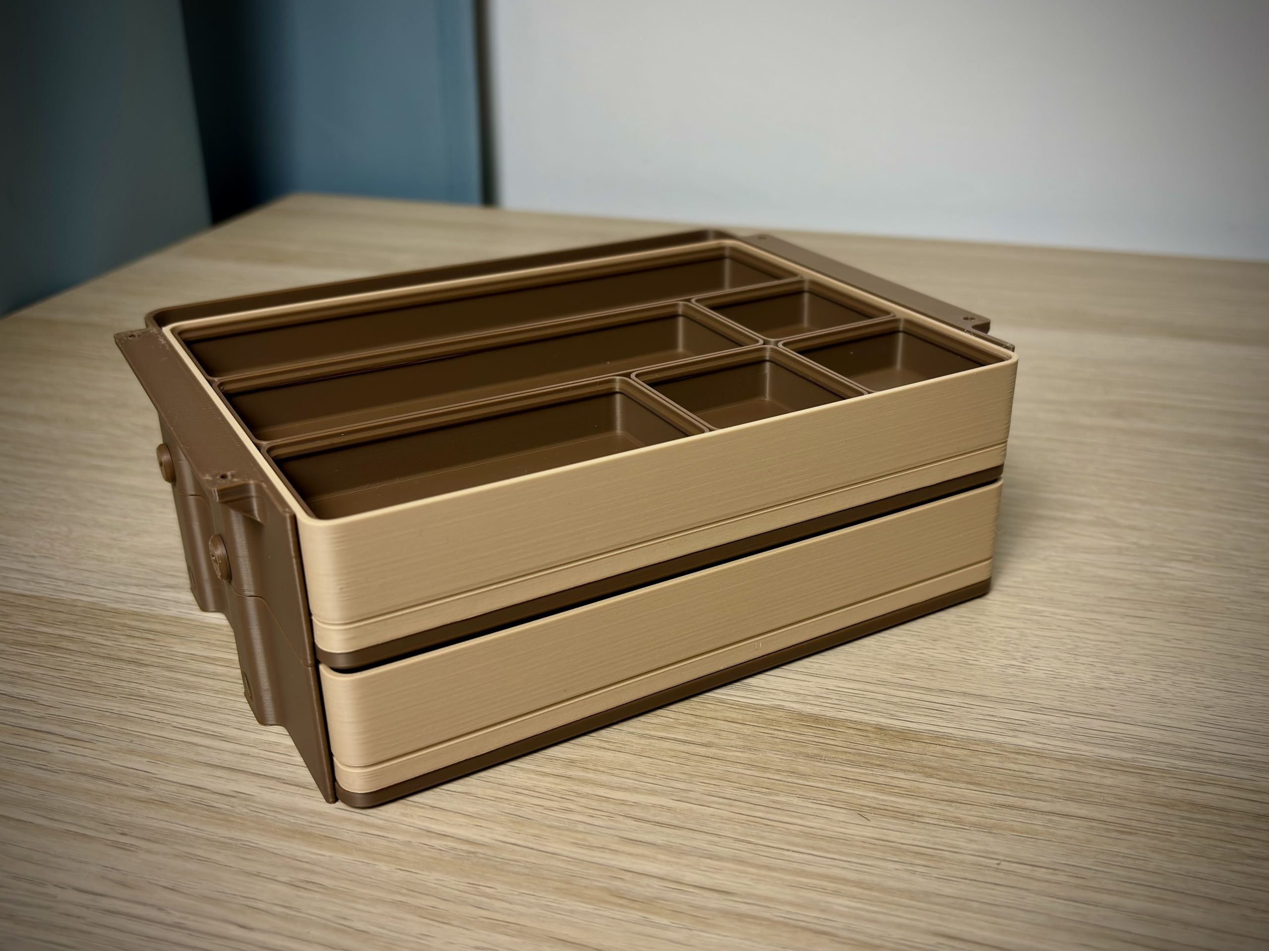 میز کشو ماژولار گریدفینیتی — Under Desk Drawer Modular | Push Lock| Gridfinity