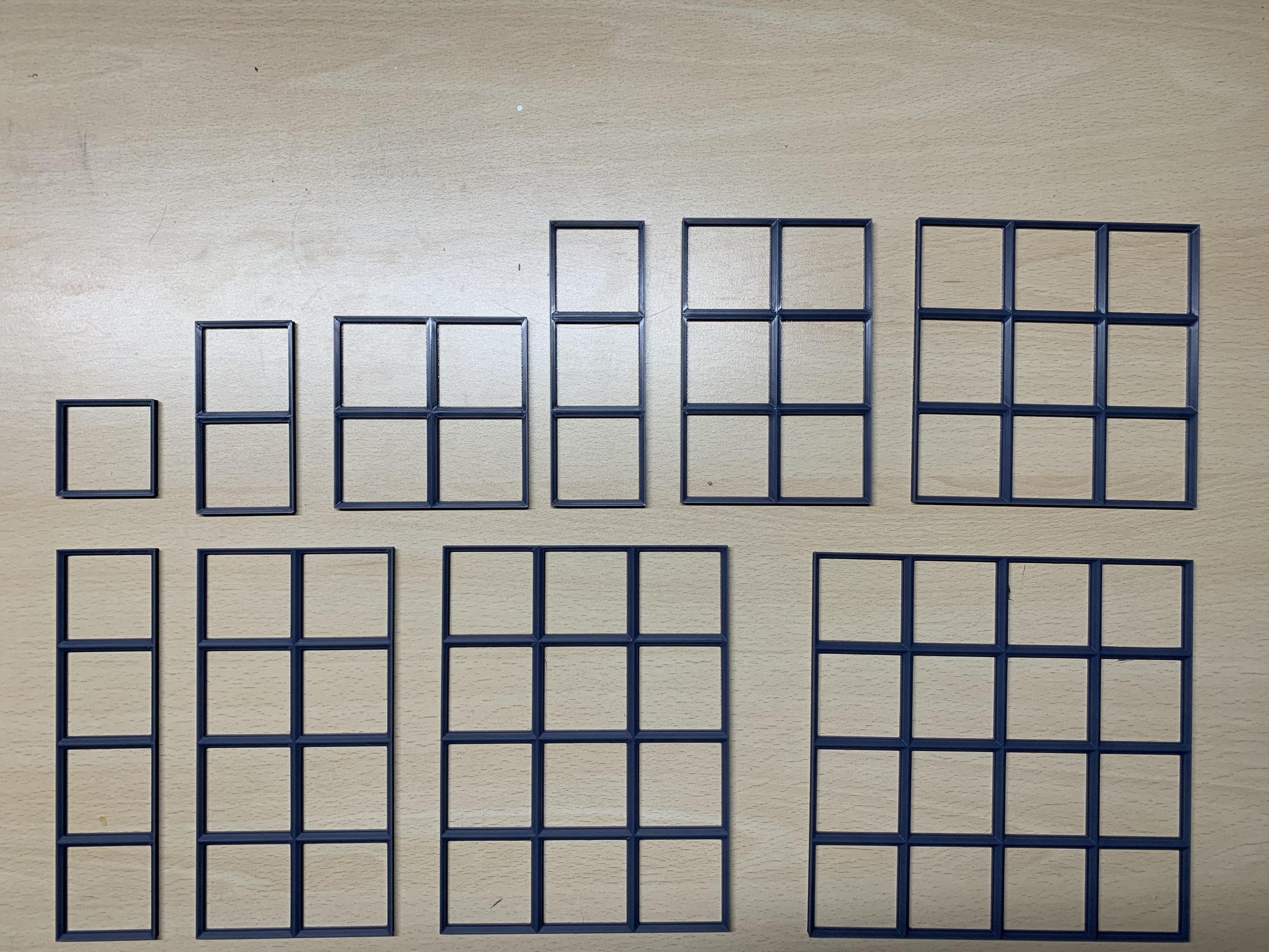 گریدفینیتی گرید — Gridfinity Grid Various Sizes