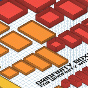 گریدفینیتی جعبهها — Gridfinity Boxes for Gridfinity with Pin