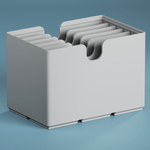 گریدفینیتی کابل نظم‌دهنده — Gridfinity Cable Organizer - No Label