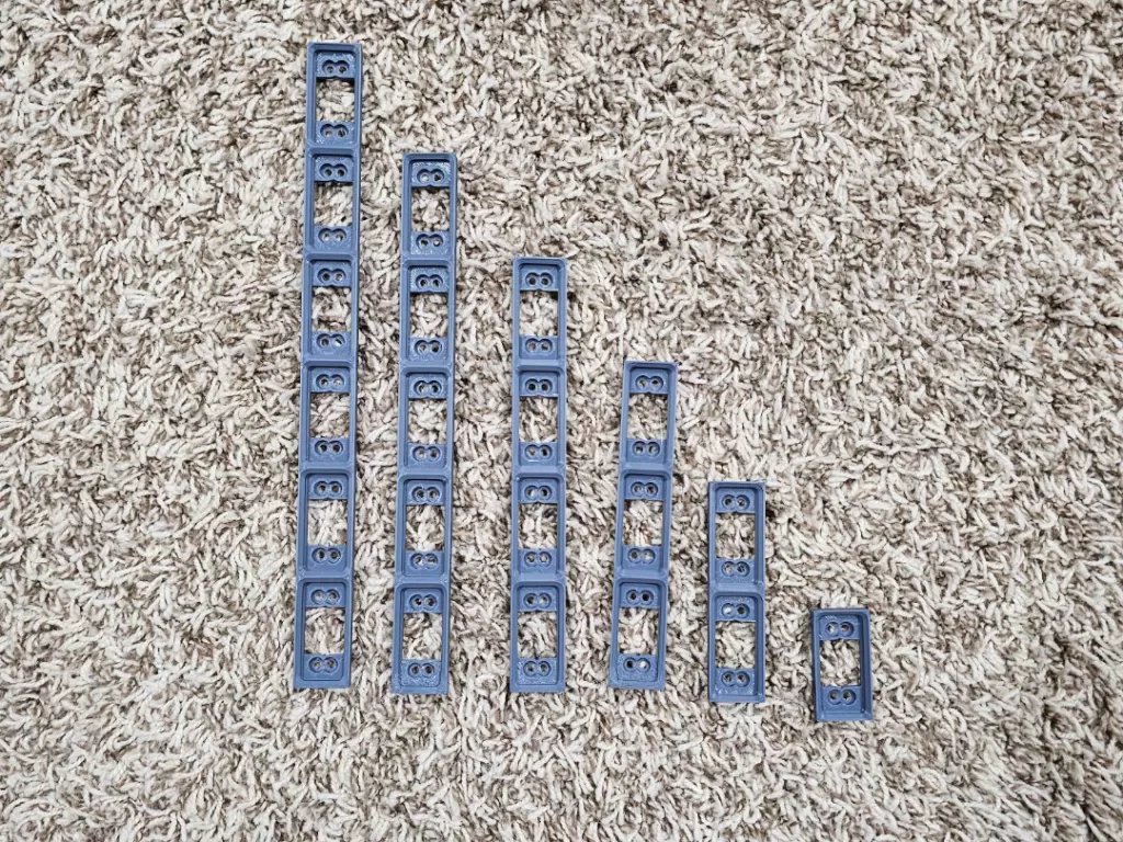 گریدفینیتی برد پایه — Gridfinity baseplate Halfgrid + L Shape lowprofile