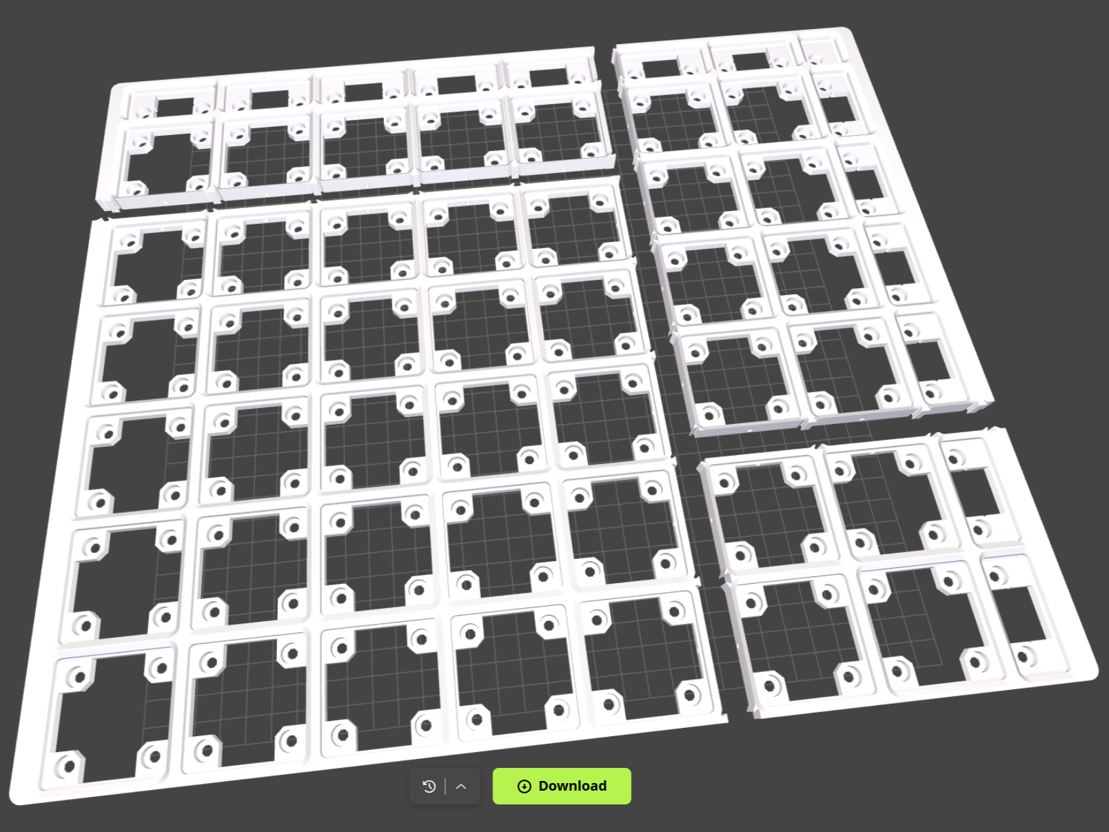 گریدفینیتی برد پایه سیستم — GRIPS: GRidfinity Interlocking basePlate System